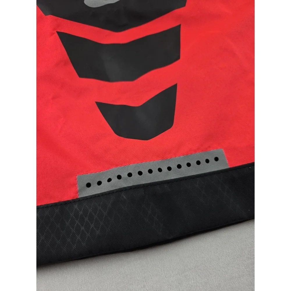 Nike Vapor Gym Sack Bag Red Black Drawstring Logo Outer Zip Pocket Inner Divider